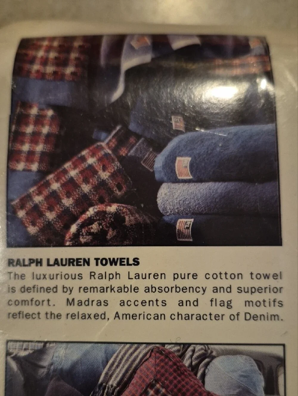 Ralph Lauren Blue and White Plaid Fitted Sheet - Twin Vintage 90s New In Package